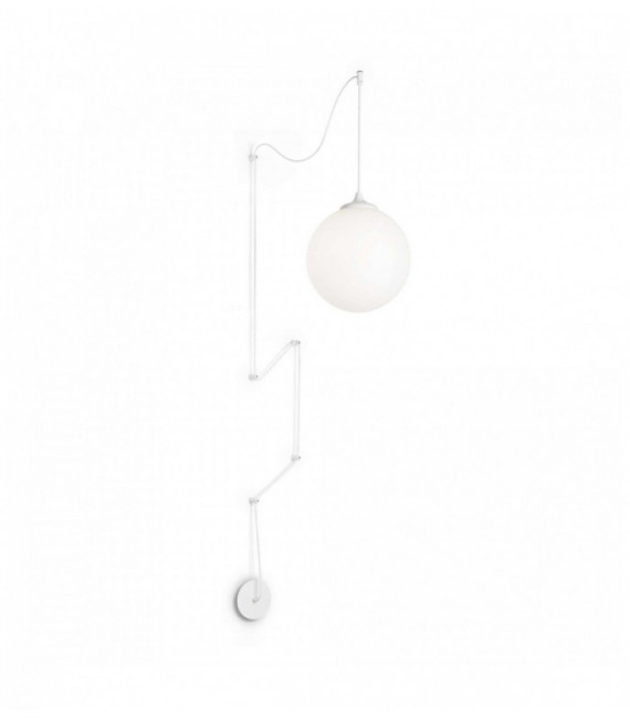White pendant light BOA 1 bulb