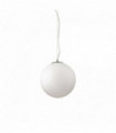 White suspension MAPA RIGA 1 bulb Diameter 60 Cm