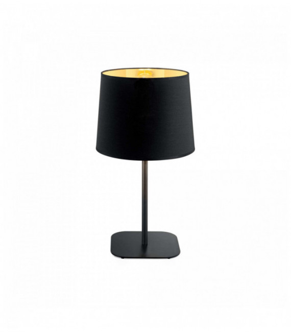 NORDIK lampada da tavolo nera 1 lampadina