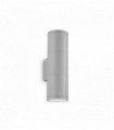 Applique murale Grise GUN 2 ampoules en aluminium