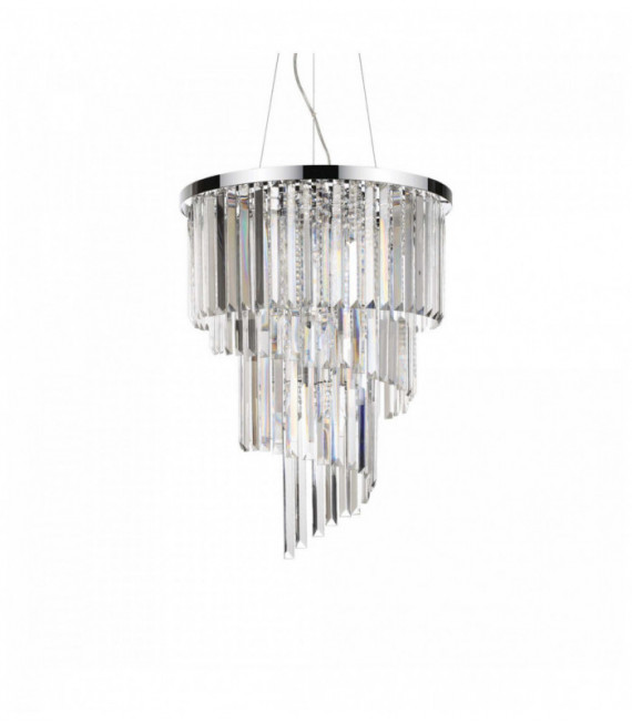 Pendente CARLTON cristallo cromo 12 luci