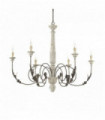 Suspension Bois VOLTERRA 6 ampoules