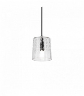 Suspension Transparente COGNAC 1 ampoule Hauteur 38 Cm