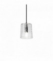 Suspension Transparente COGNAC 1 ampoule Hauteur 38 Cm