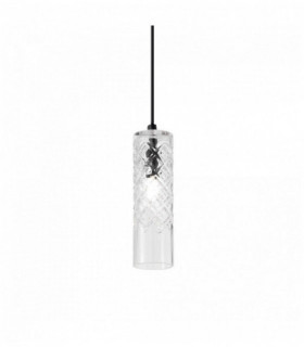 Transparente COGNAC-Aufhängung 1 Glühlampe Durchmesser 95 cm