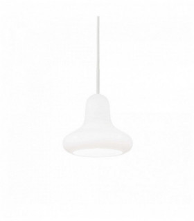 Suspension Blanche LIDO 1 ampoule Diamètre 24 Cm