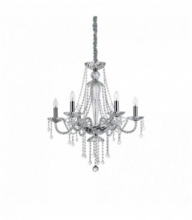 Suspension Transparente en cristal AMADEUS 6 ampoules