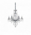 Suspension Transparente en cristal AMADEUS 6 ampoules