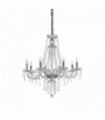 Suspension Transparente en cristal AMADEUS 8 ampoules