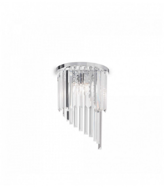 Aplique de cristal cromado CARLTON, 3 luces