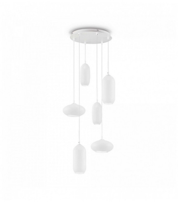 White suspension YOGA 6 bulbs