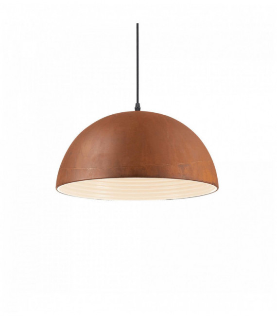 Suspension Corten FOLK 1 ampoule Hauteur 13 Cm