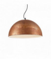 Suspension Corten FOLK 1 ampoule Largeur 30 Cm