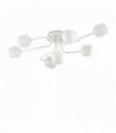 White MALLOW ceiling light 7 bulbs