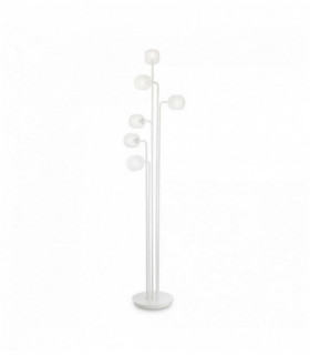 White MALLOW floor lamp 6 bulbs