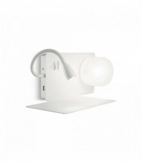 White BOOK wall light 2 bulbs