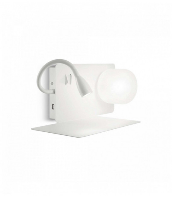 Aplique BOOK blanco 2 bombillas