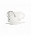 White BOOK wall light 2 bulbs