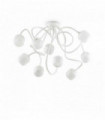 Plafonnier Blanc OCTOPUS 9 ampoules