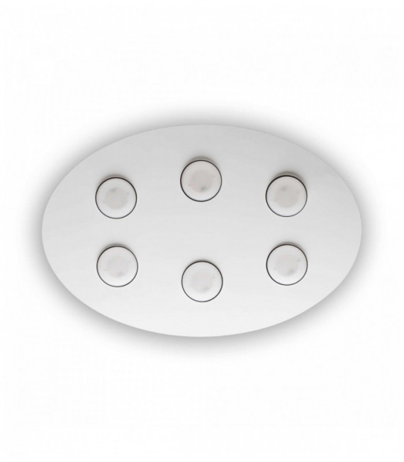 Plafonnier Blanc LOGOS 6 ampoules