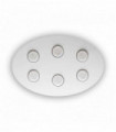 Plafonnier Blanc LOGOS 6 ampoules