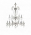 Transparent Suspension REDENTORE 18 bulbs
