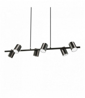 SHOTS black pendant light 6 bulbs