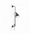 Black wall lamp SHOWER 1 bulb
