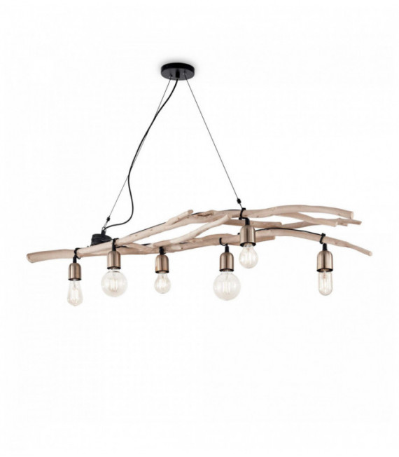Suspension Bois DRIFTWOOD 6 ampoules