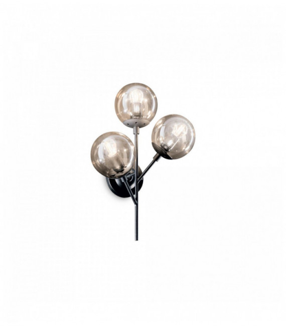 KEPLER black wall light 3 bulbs