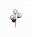 KEPLER black wall light 3 bulbs