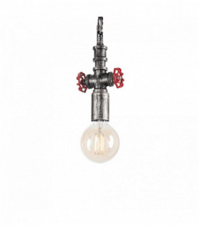 Suspension Noire antique PLUMBER 1 ampoule