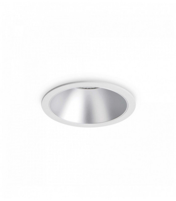 Faretto da incasso bianco argento GAME 1 lampadina in alluminio