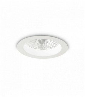 Weißer BASIC 1-Licht-Einbaustrahler aus Aluminium