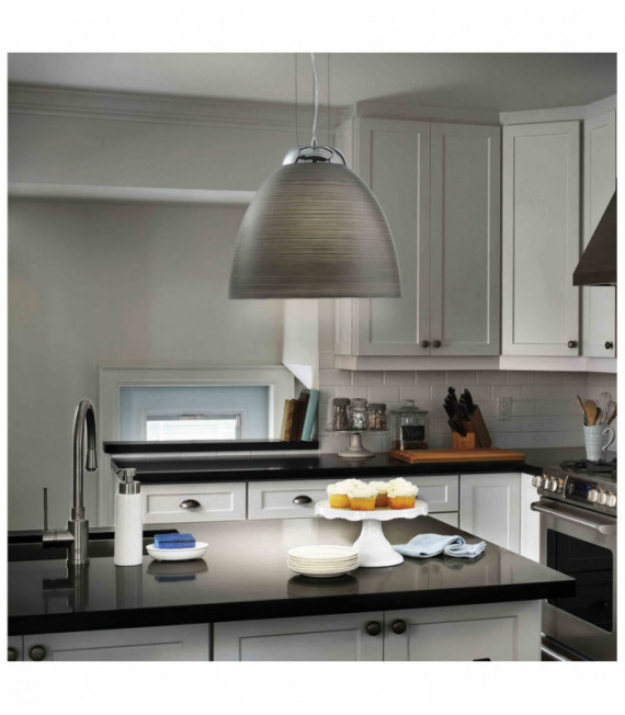 Suspension Grise TOLOMEO 1 ampoule