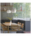 Pendant light white PANDORA 1 bulb