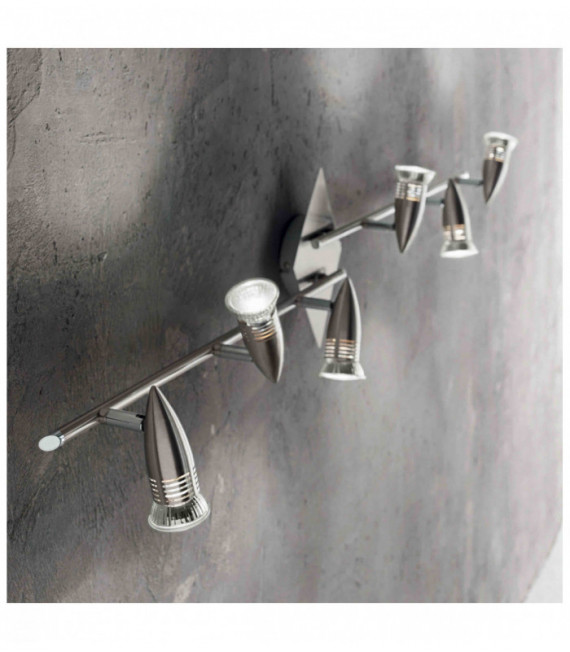ALFA nickel ceiling light 6 bulbs