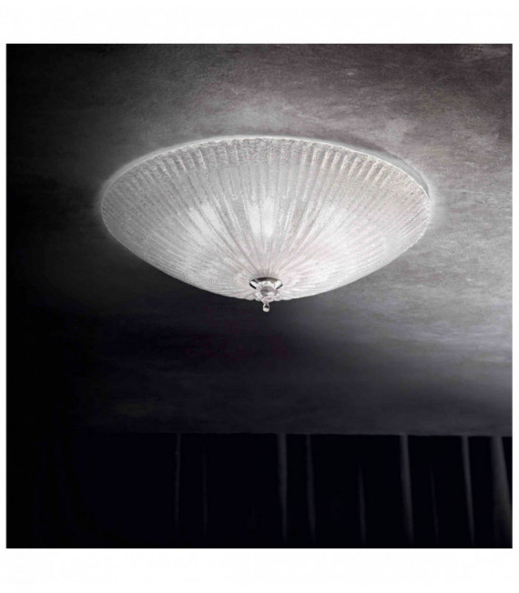Transparente SHELL Deckenleuchte 3 Lampen