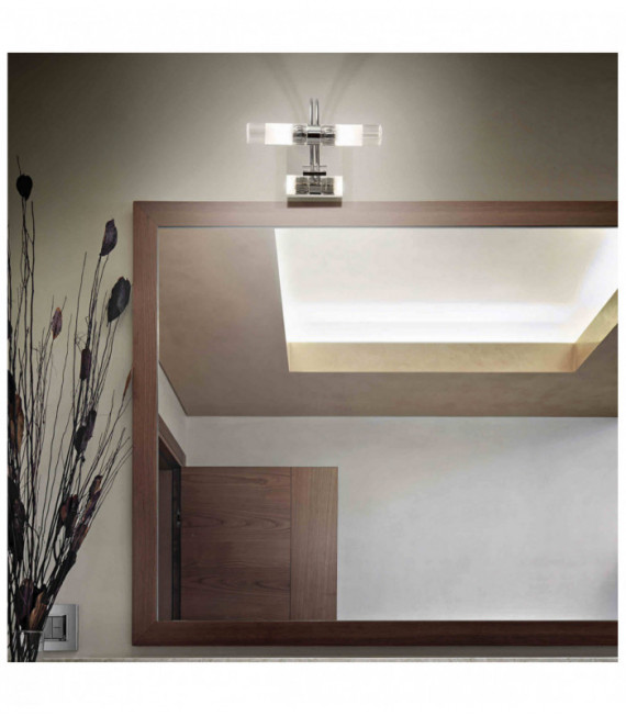 Applique murale Chromée DOUBLE 2 ampoules
