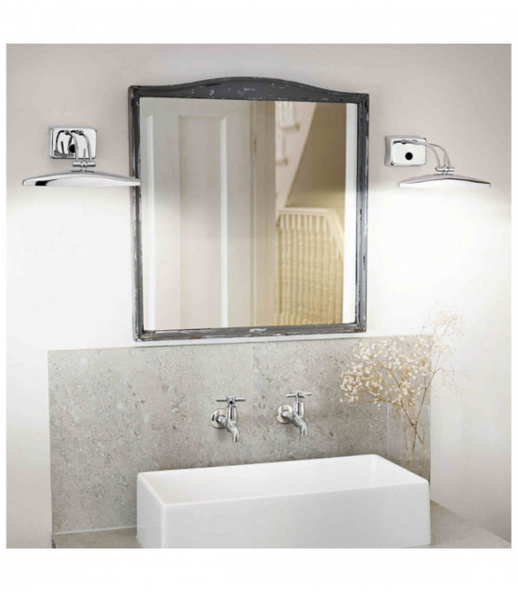 Chrom MIRROR-20 Wandleuchte 2 Lampen