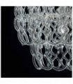 Chrome pendant light ALBA 7 bulbs