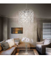 Suspension Chromée en cristal EVASIONE 8 ampoules