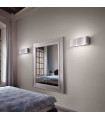 CLIP chrome wall light 2 bulbs Width 25 Cm