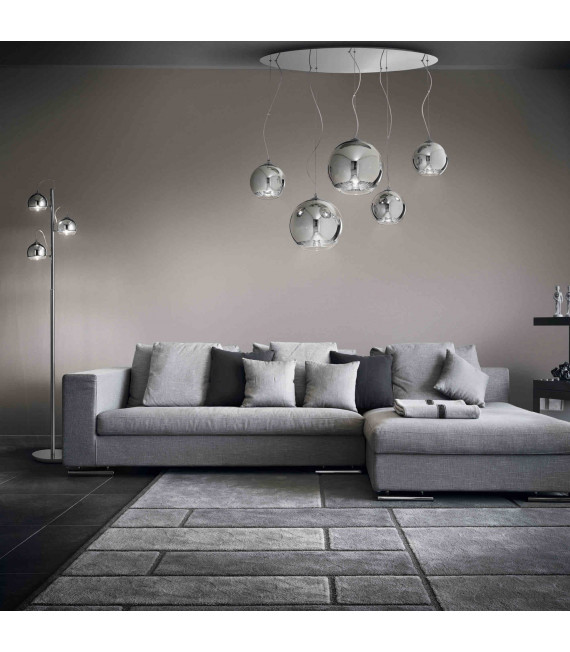 Suspension Chromée DISCOVERY CROMO 5 ampoules