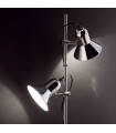 POLLY chrome floor lamp 2 bulbs
