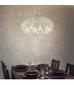 Suspension Chromée en cristal ORION 8 ampoules