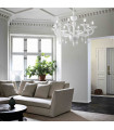 MIRAMARE white pendant light 8 bulbs