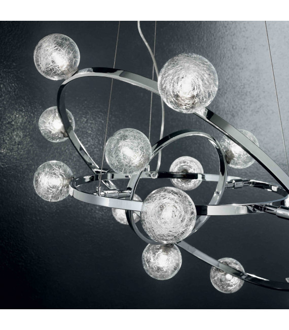 Lampadario ORBITAL Chrome 14 lampadine