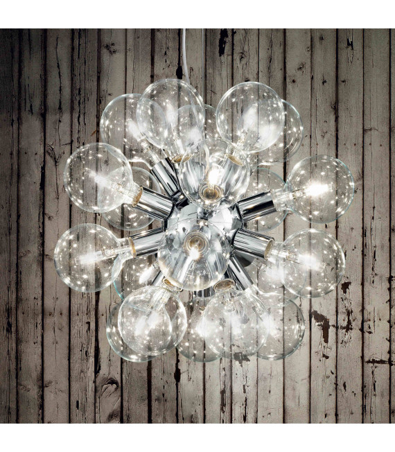 DEA Cromo Pendente 20 lampadine