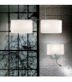 SHERATON white wall light 2 bulbs